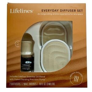 Lifelines Everyday Portable Essential Oil Diffuser 2 Pack Walk in‎ the Woods NIB